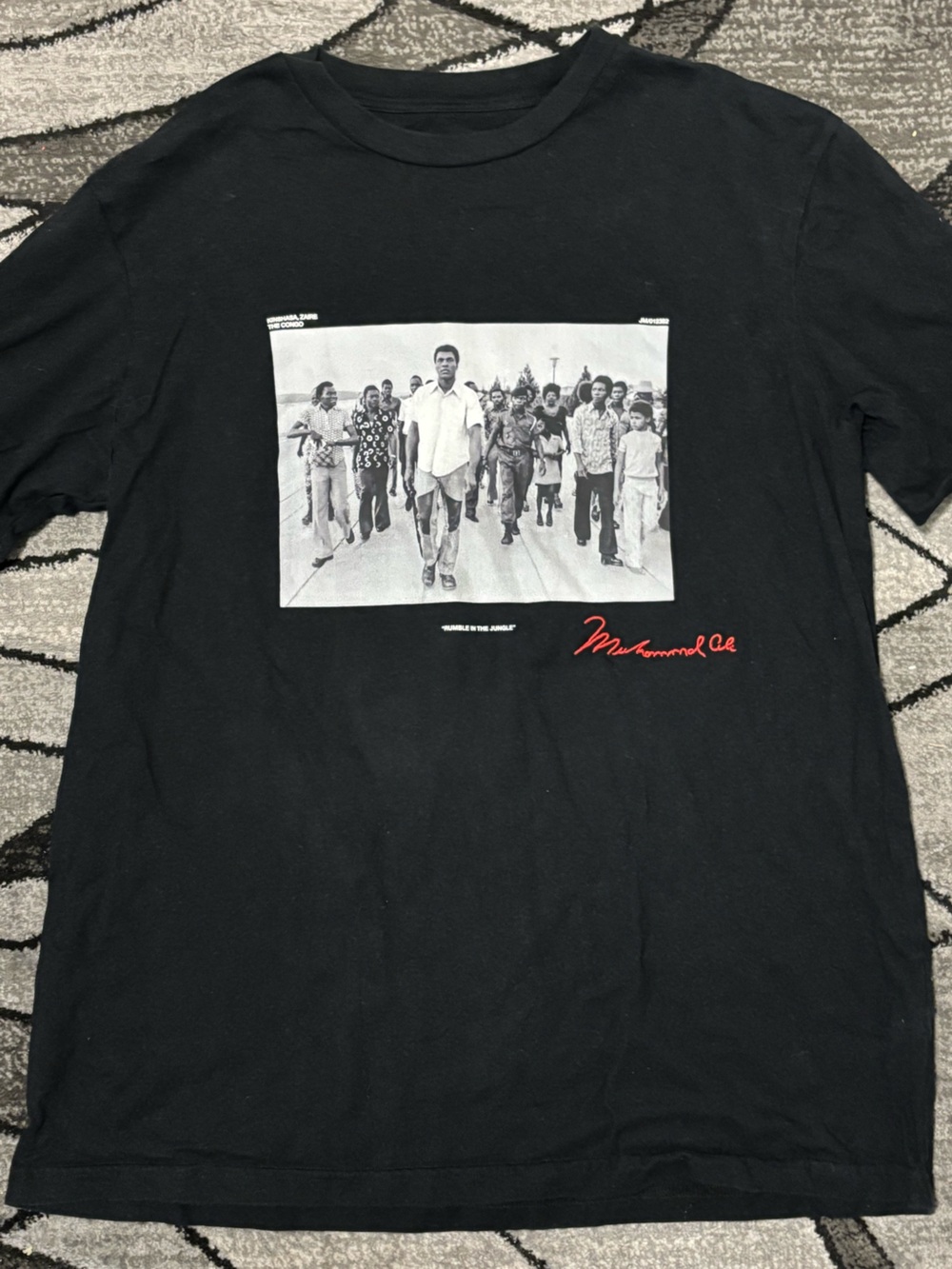 Black Muhammad Ali Graphic Short-Sleeve Tee